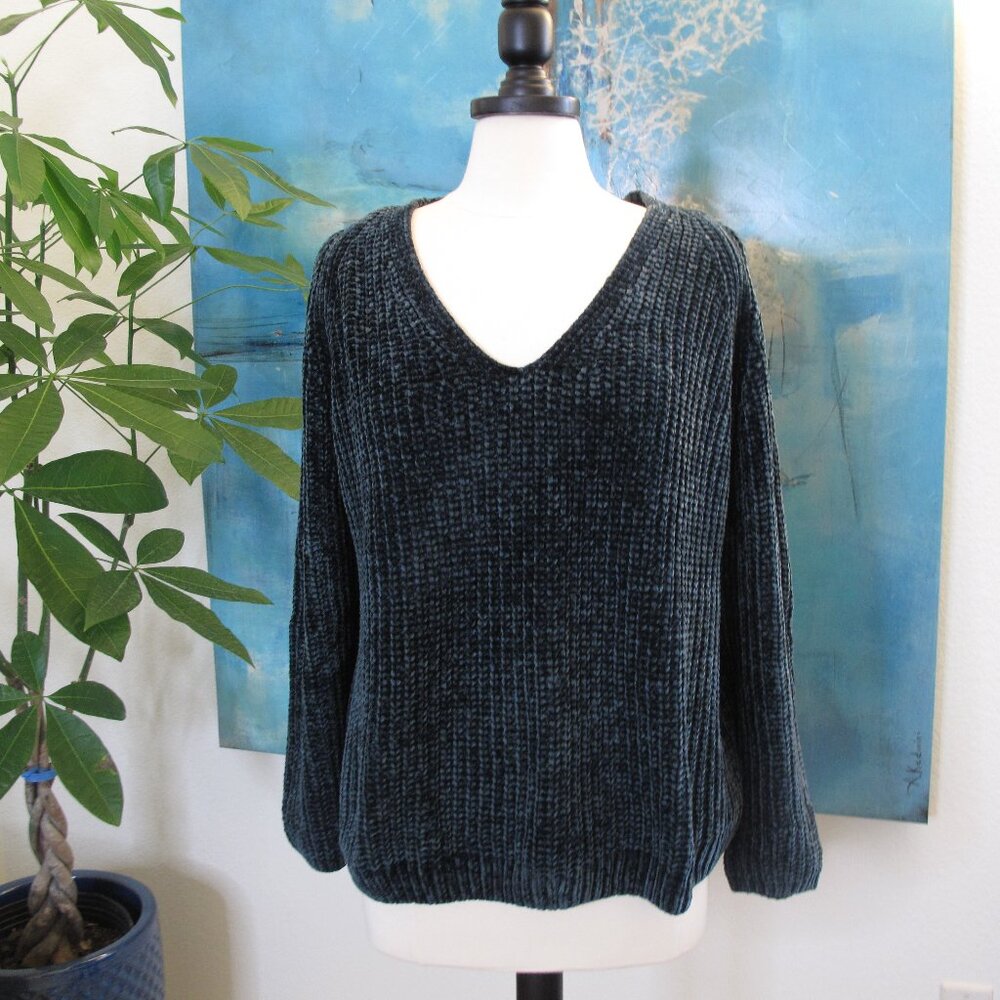 A NEW DAY Forest Green Chenille Sweater